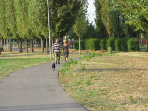 passeggiata nei viali